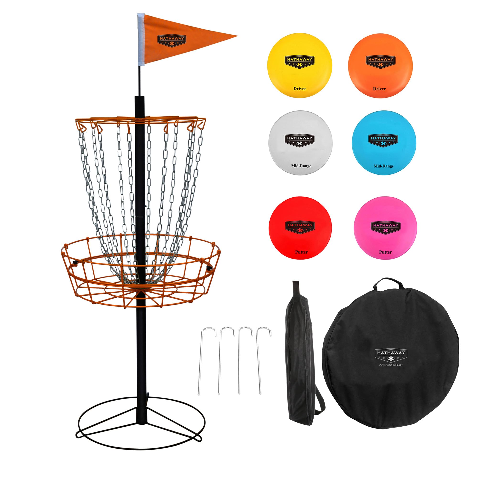 Amazon.com : Hathaway 6-Player Disc Golf Set for Family – Frisbee